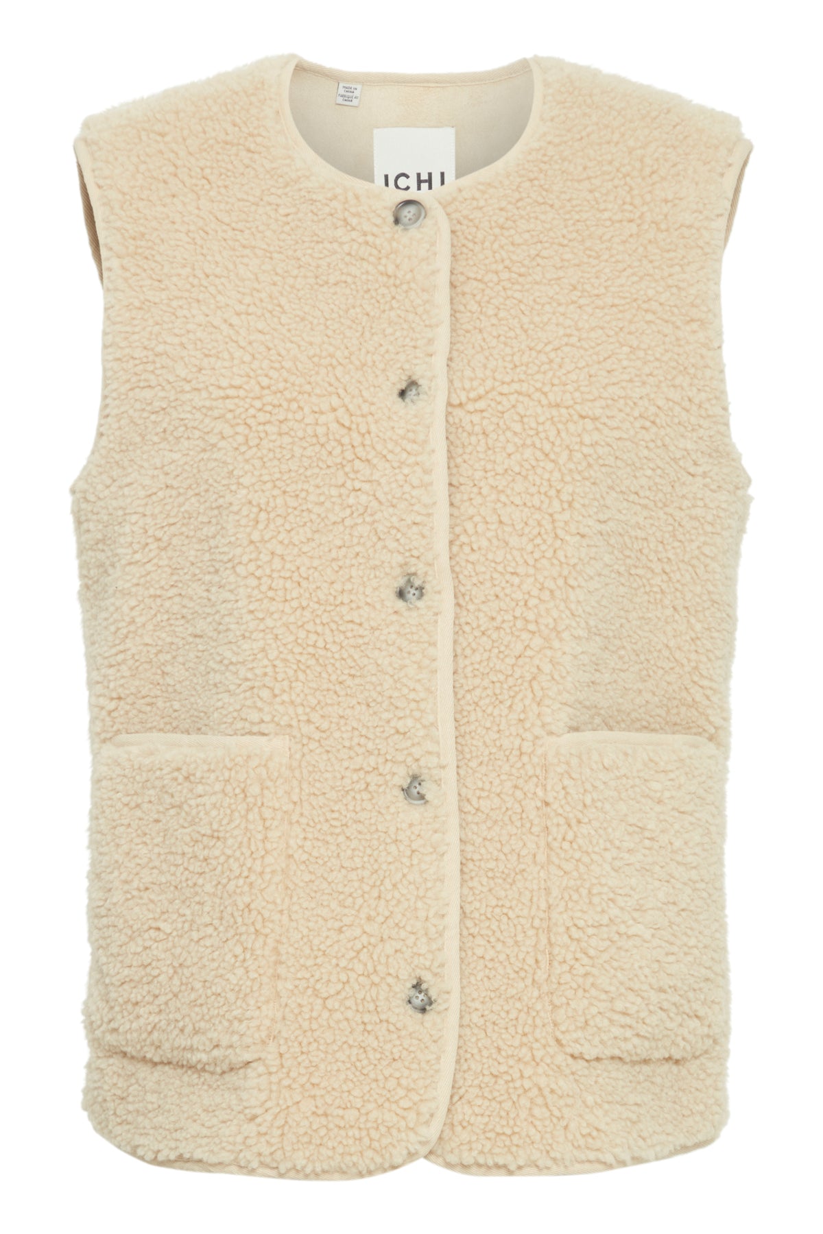 CHALECO LIV SHEARLING ECRU