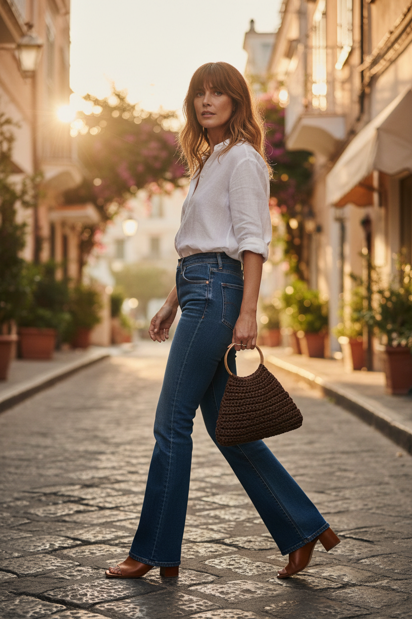 BOLSO HYÈRES SATIN BROWN