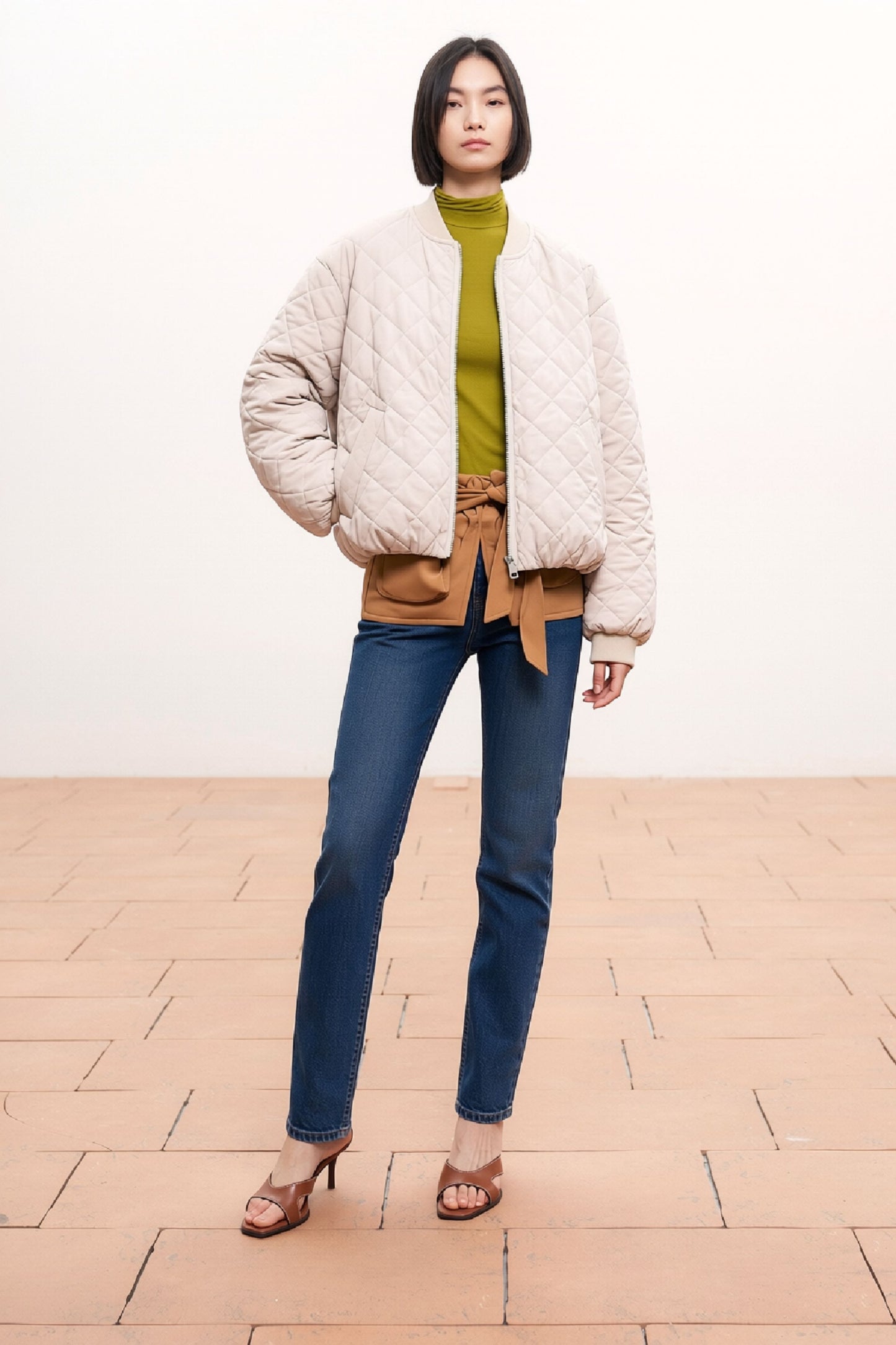 BOMBER ACOLCHADA NICKY CREAM