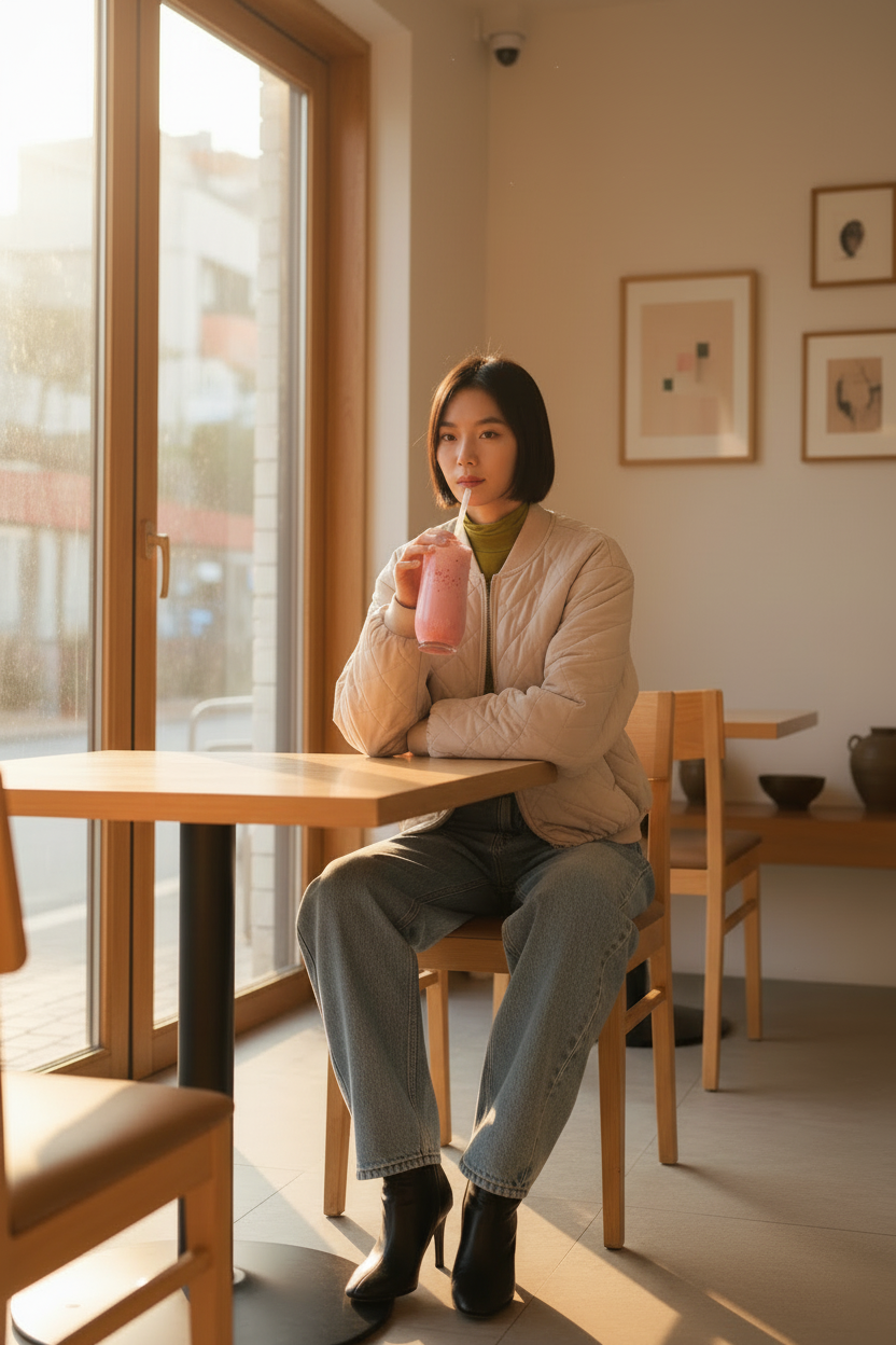 BOMBER ACOLCHADA NICKY CREAM