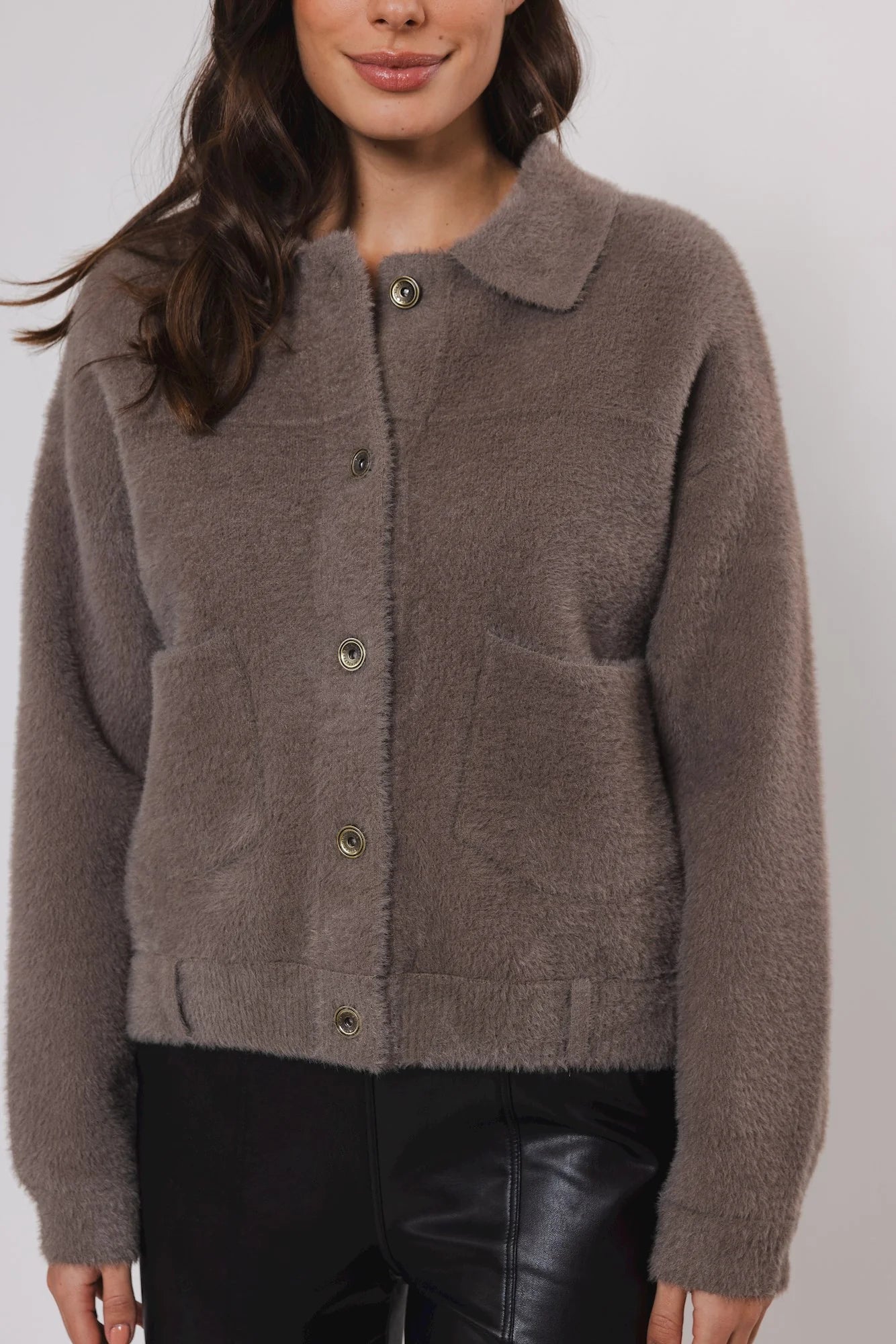 CHAQUETA BUBBLY TAUPE