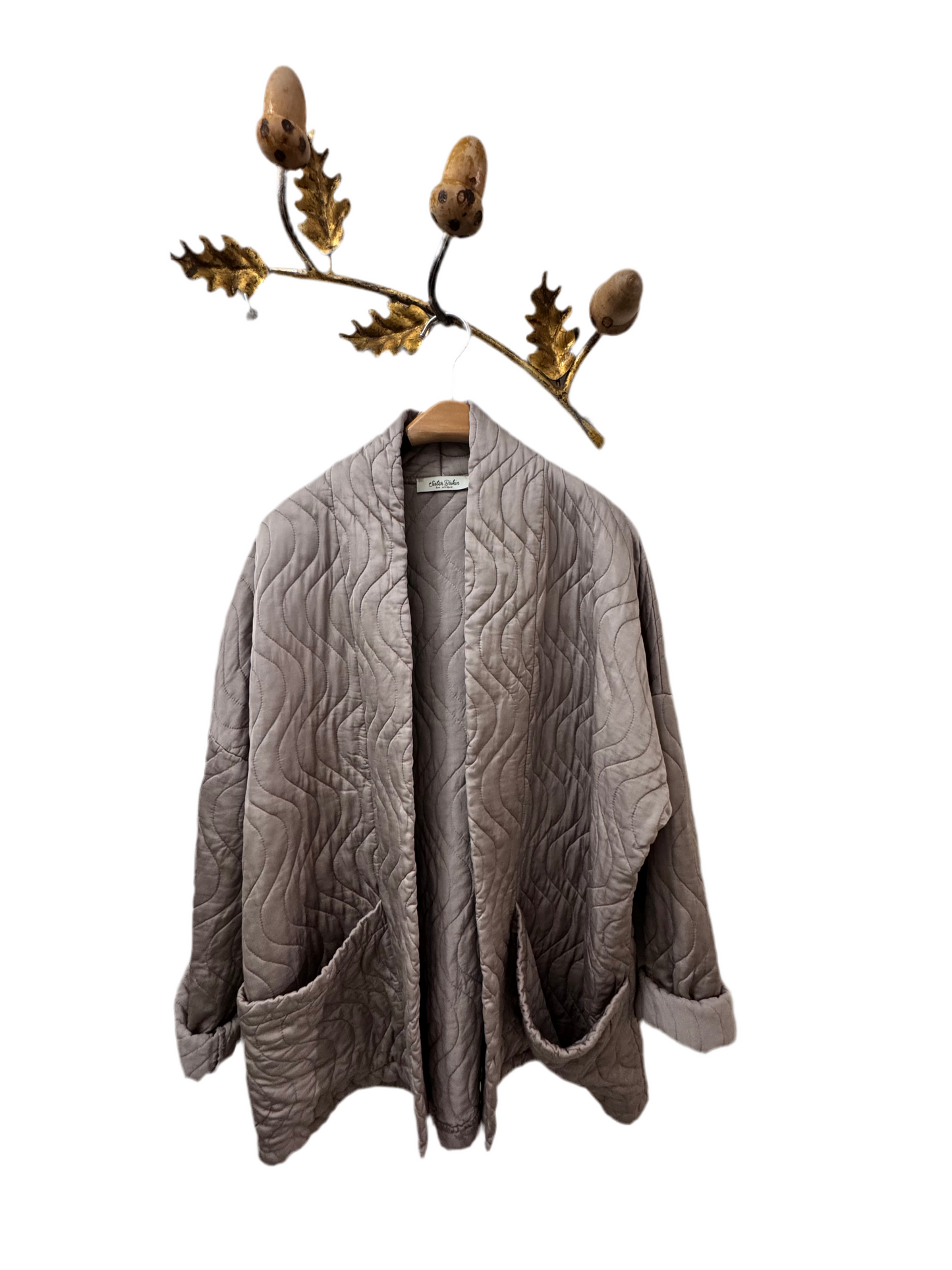 CHAQUETA KIMONO AKIKO TAUPE