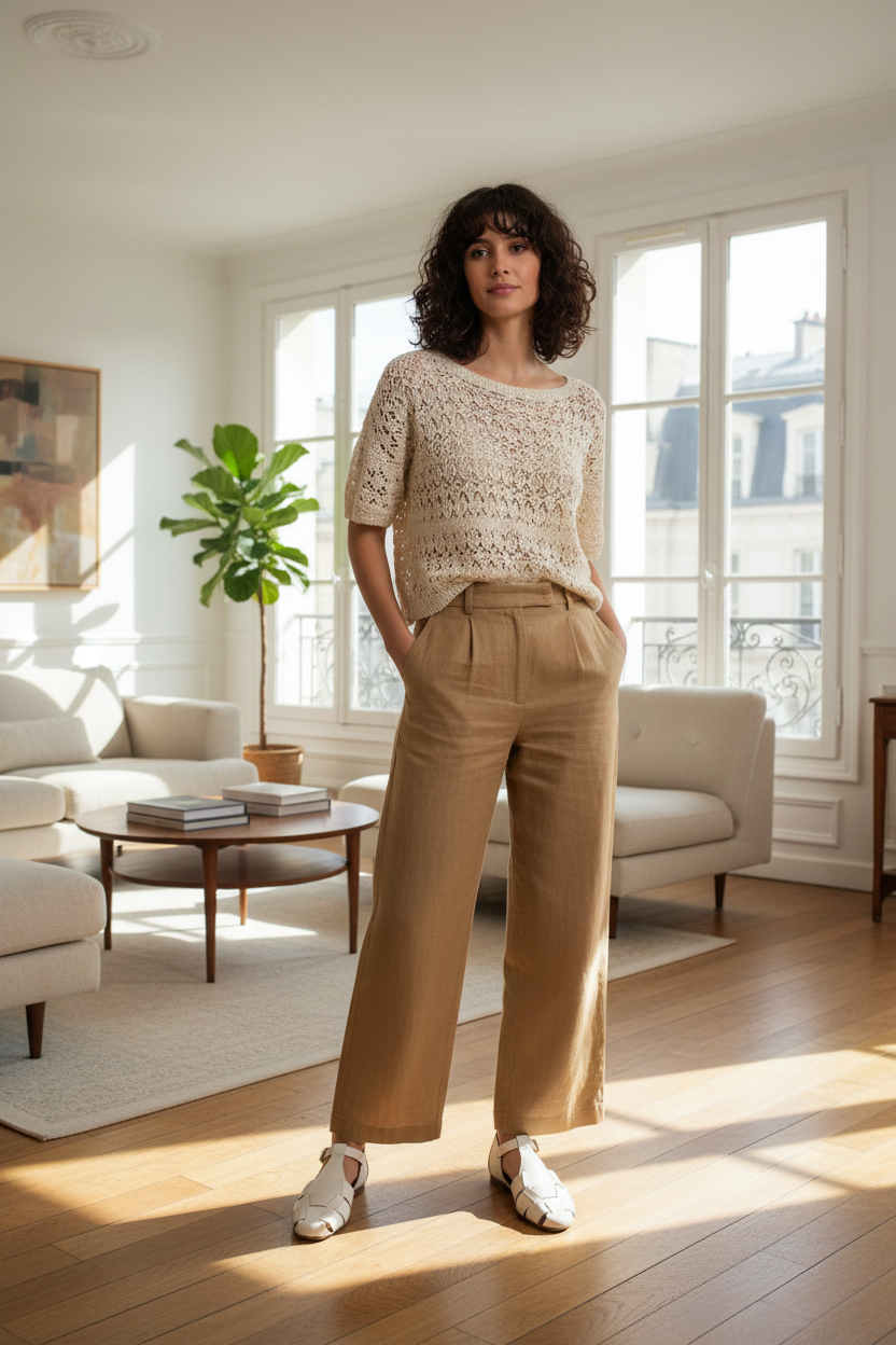 SANDALIAS LAIN FLAT WHITE SAND