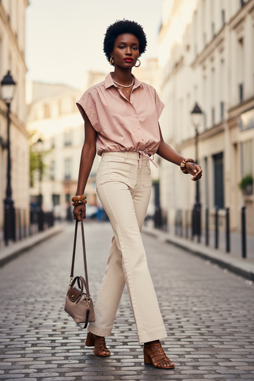 CAMISA WINONA PALE PINK