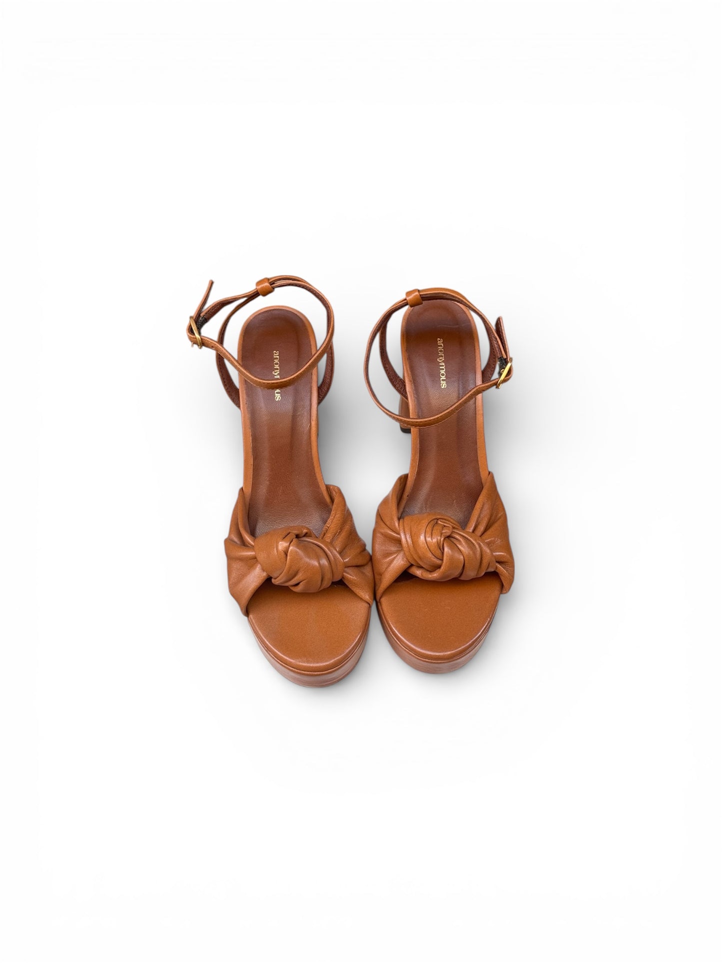 SANDALIAS ALIZA 85 PLATFORM CARAMEL