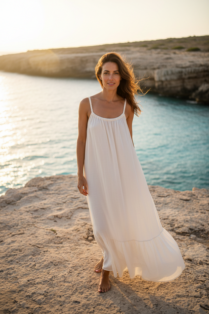 VESTIDO SKIATHOS IVORY