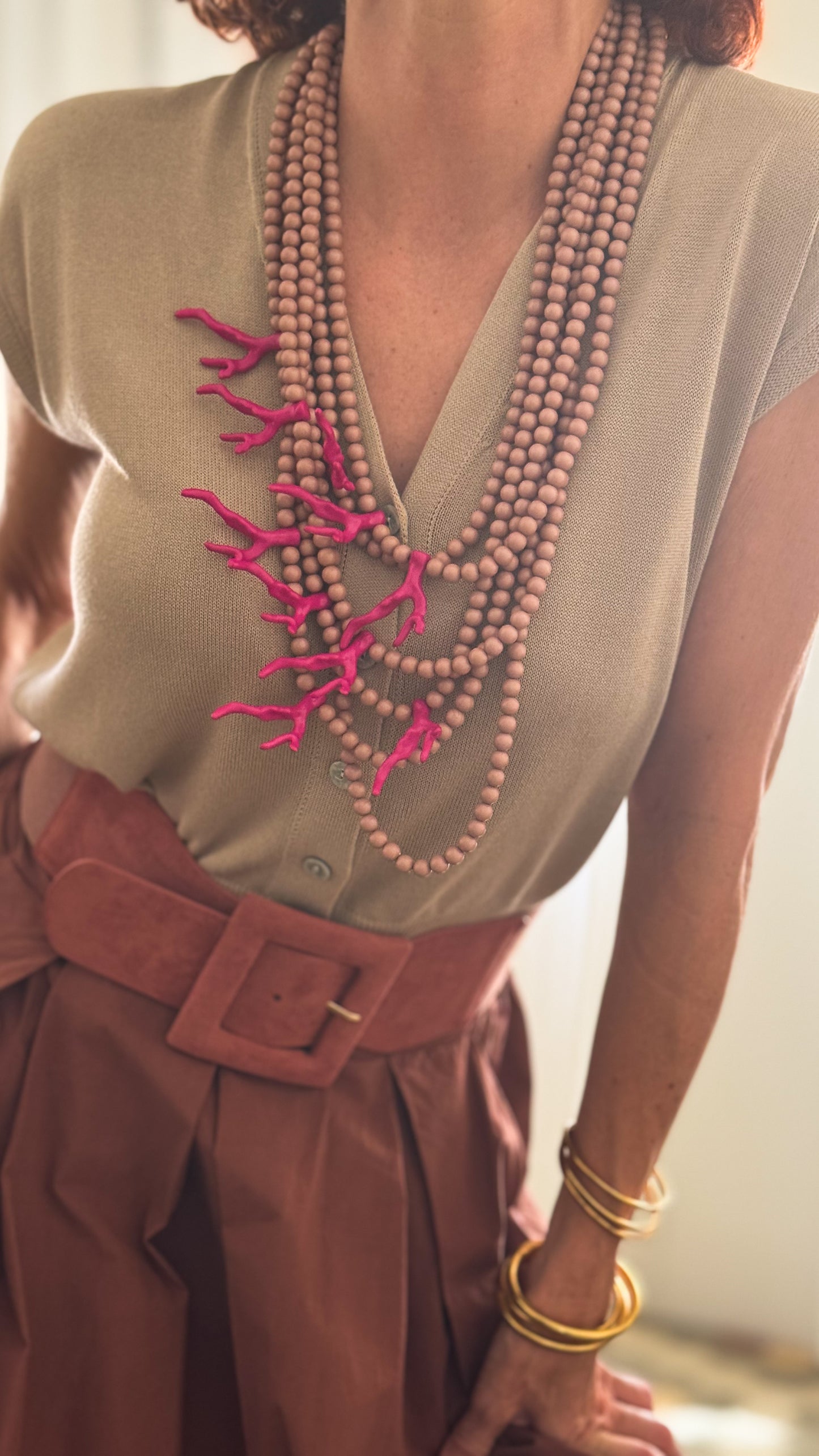 COLLAR TROPICAL NUDE