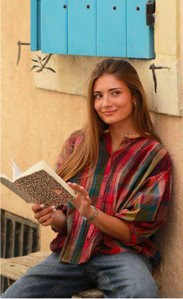 CAMISA MARA CARREAUX ROSES