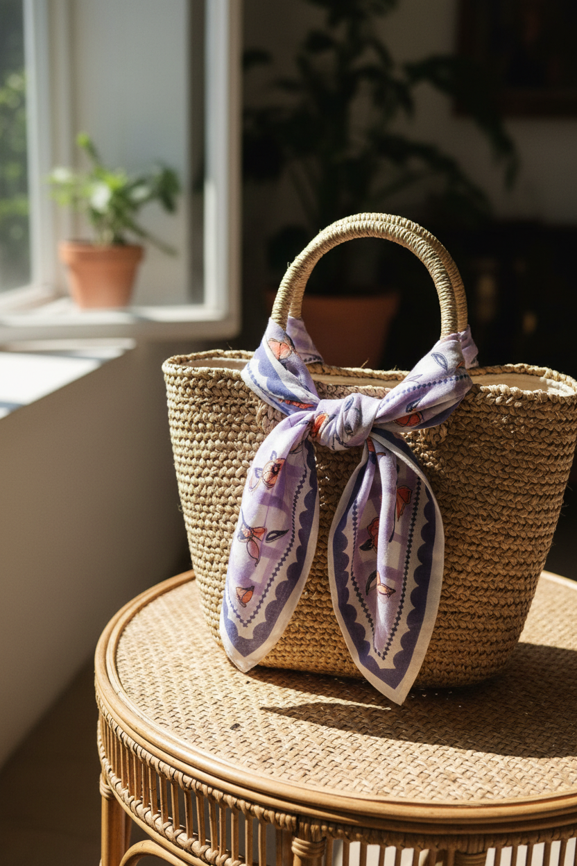 PAÑUELO CHENAI LILAS
