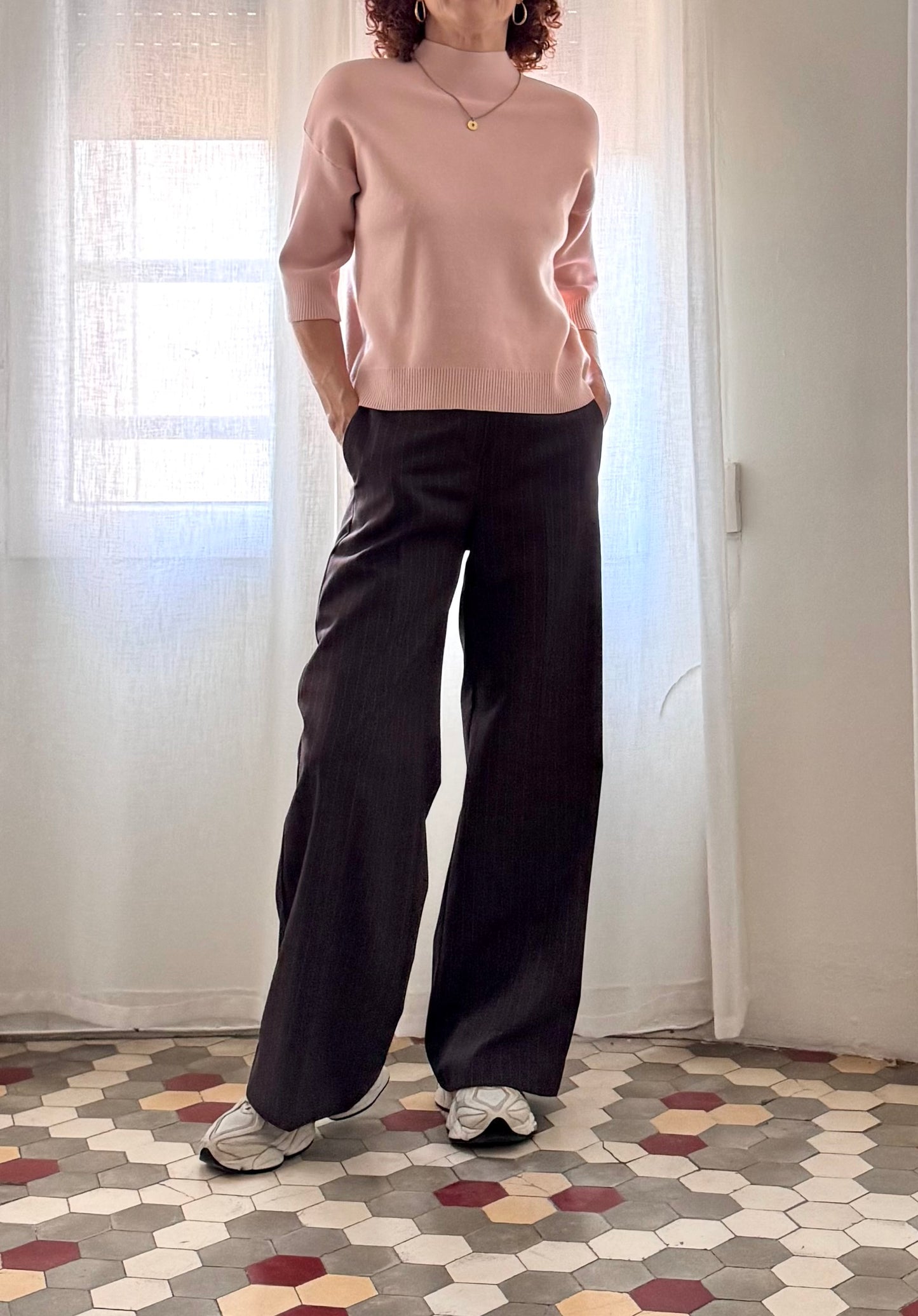 TOP PUNTO ROSELLA ANTIQUE PINK