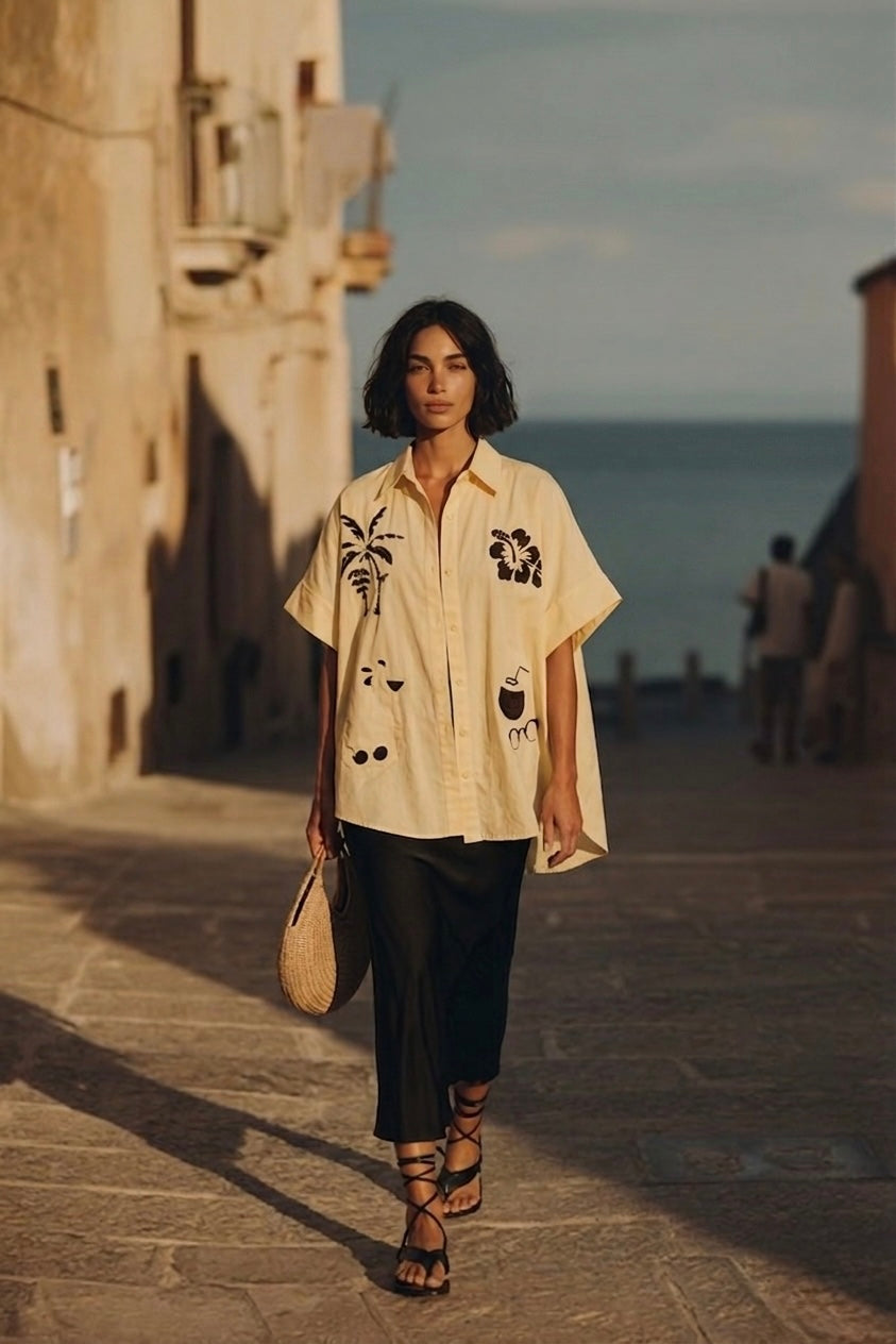 CAMISA PALM SPRINGS BUTTER