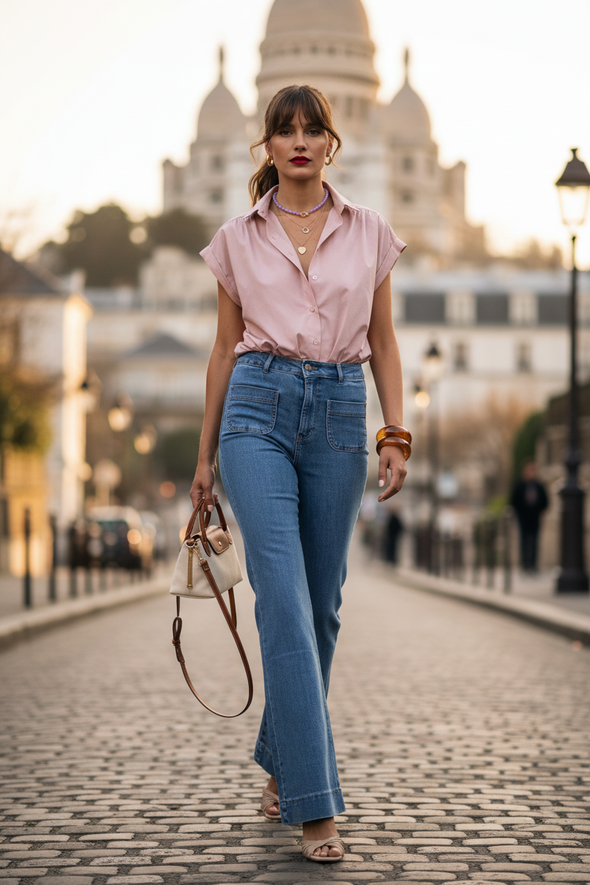 CAMISA WINONA PALE PINK