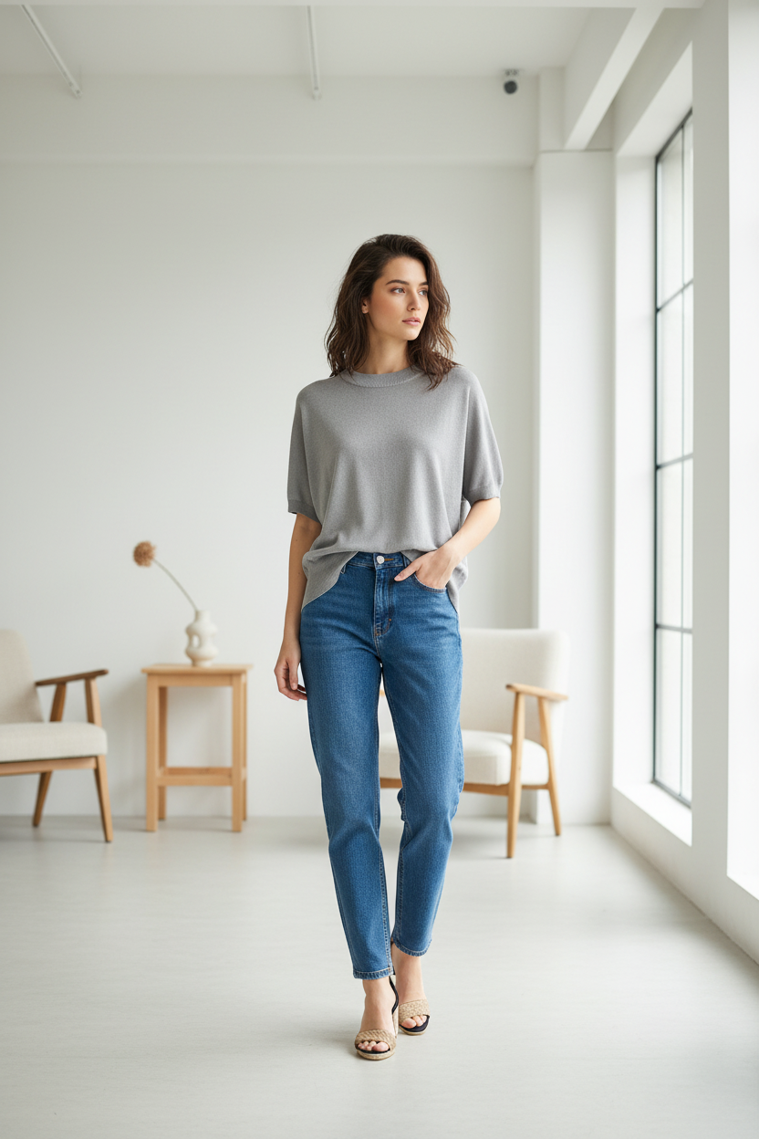 JERSEY BETTINA PEARL GREY