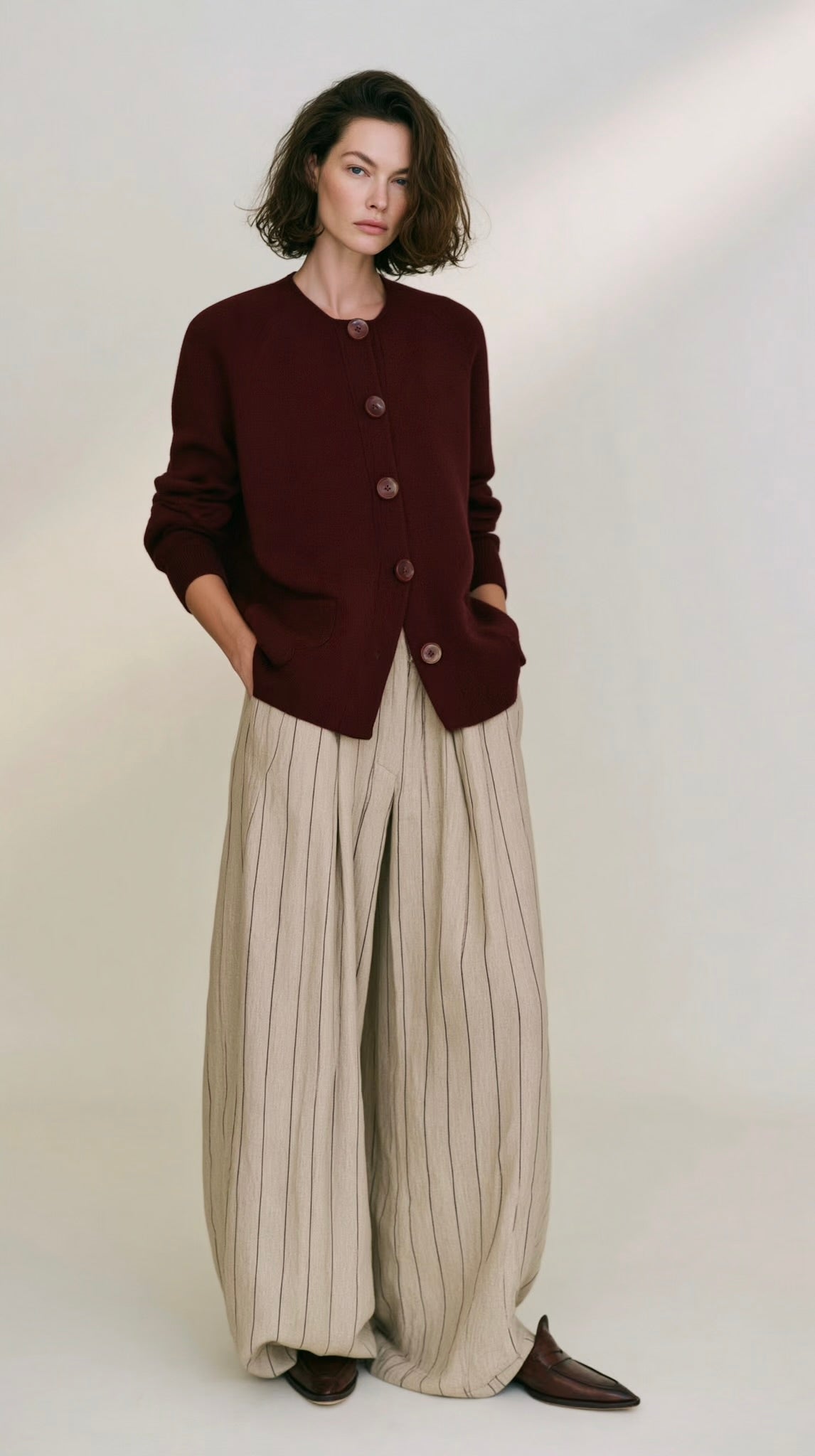 CARDIGAN BRIGITTE BURGUNDY