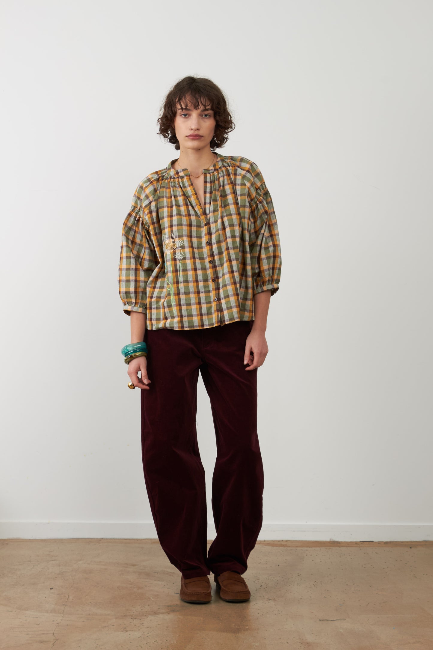 BLUSA  DANIELE CARREAUX CHOCO