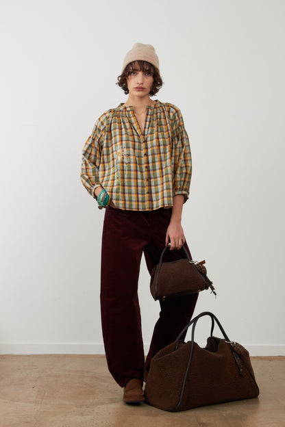 BLUSA  DANIELE CARREAUX CHOCO