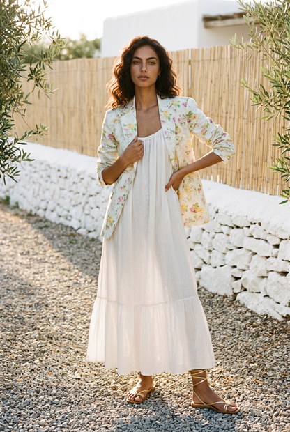 BLAZER FLORAL IRIS