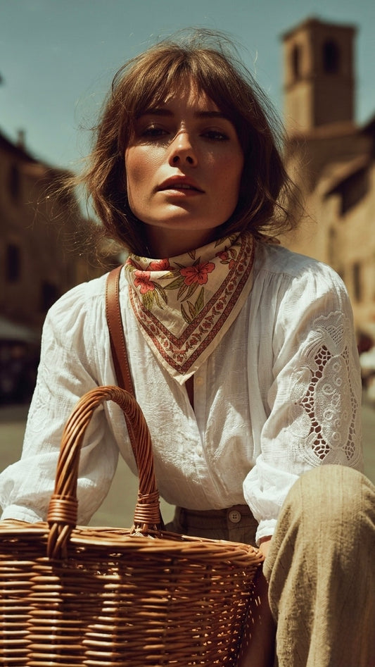 PAÑUELO JAIPUR GRENAT