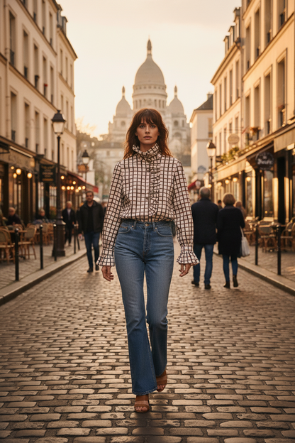 CAMISA BETTY MARRÓN