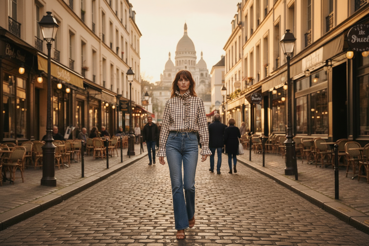 CAMISA BETTY MARRÓN