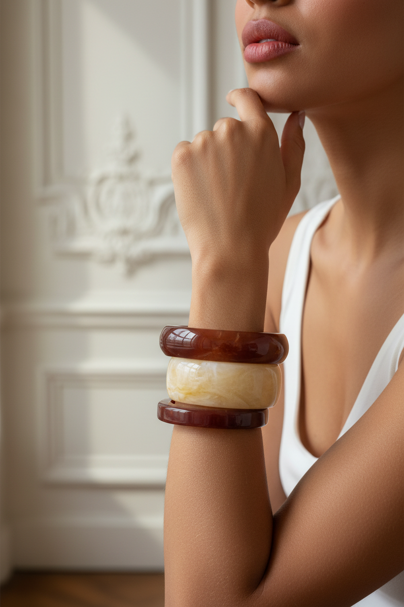 PULSERA DE RESINA MOON