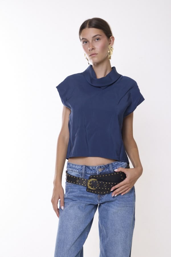 TOP ROMY NAVY