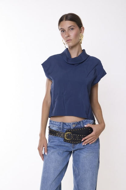 TOP ROMY NAVY