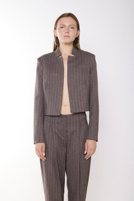 CHAQUETA CORTA LIV BROWN