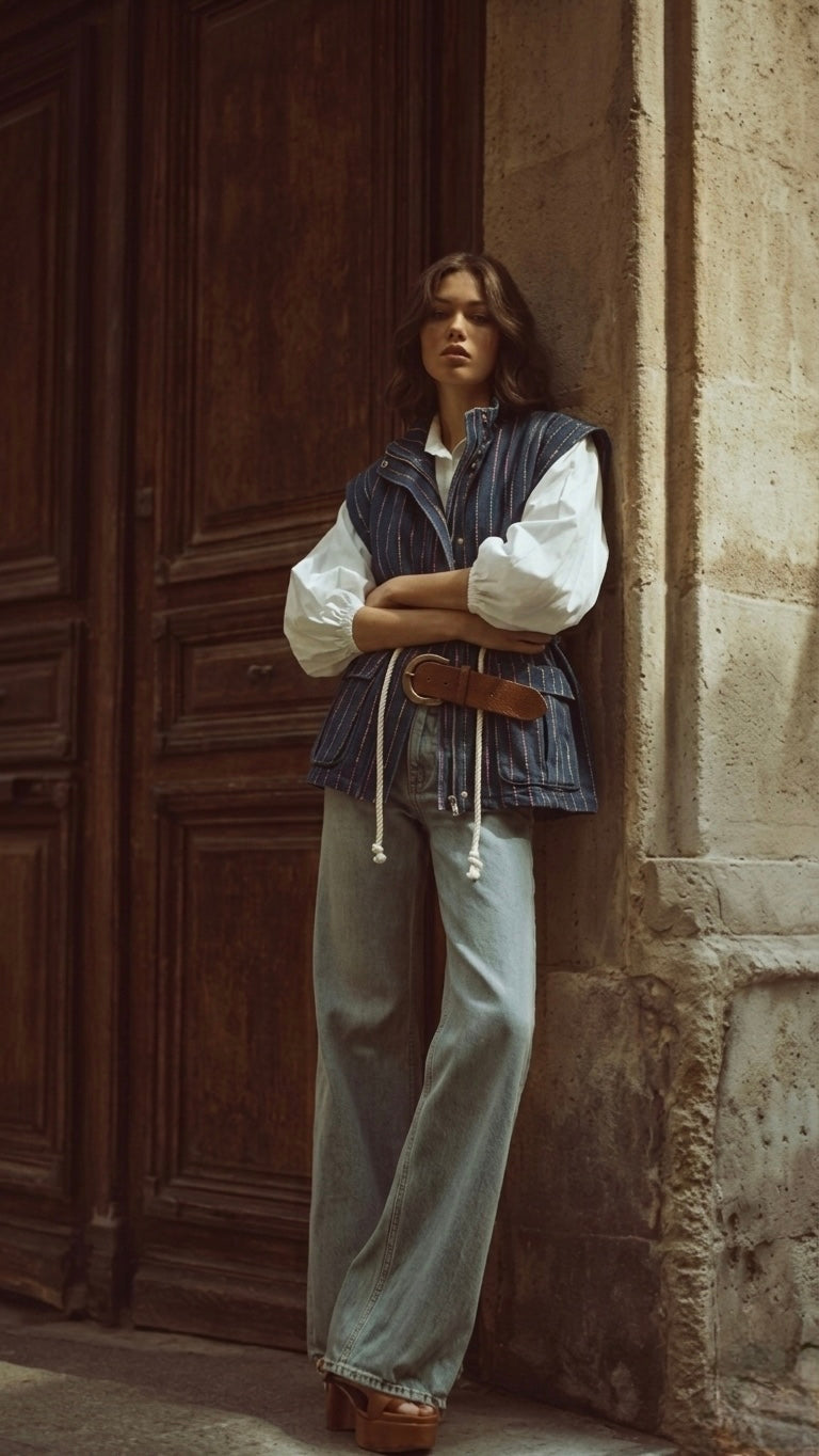 CHALECO VIVIANNA DENIM