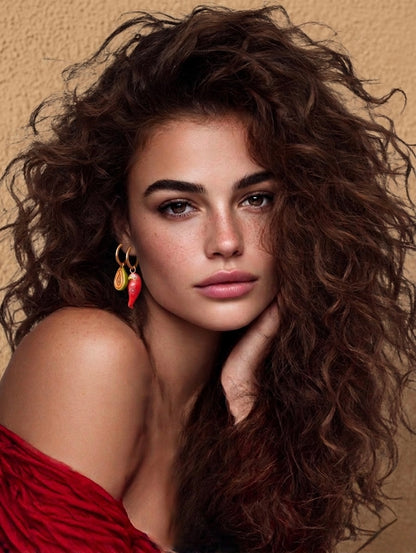 PENDIENTES PAPAYA & PARROT