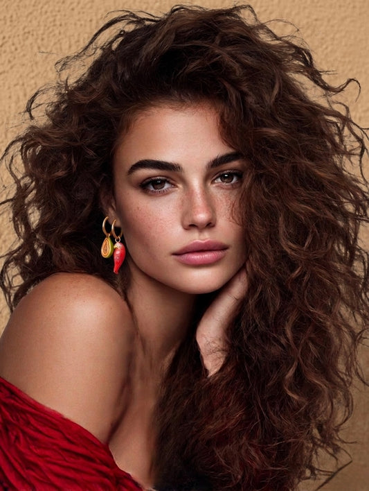 PENDIENTES PAPAYA & PARROT