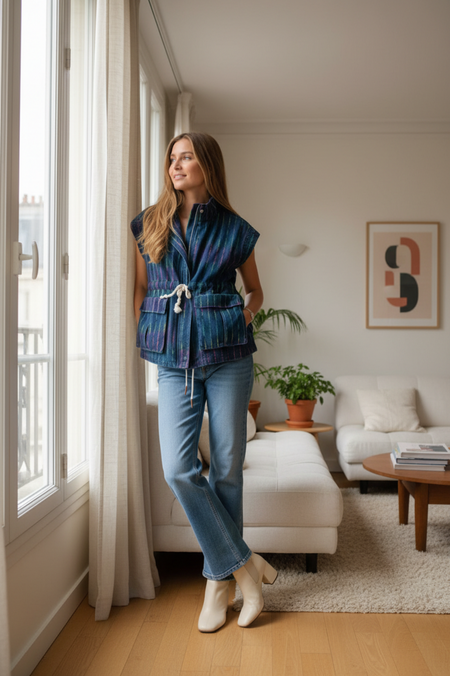 CHALECO VIVIANNA DENIM