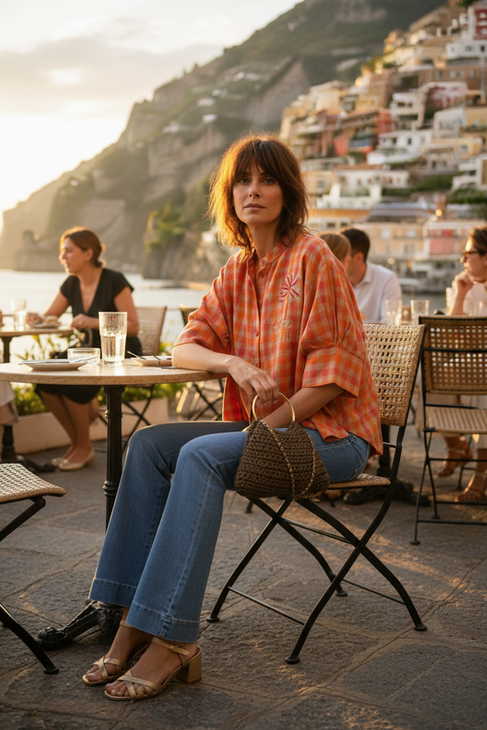 BOLSO HYÈRES SATIN BROWN