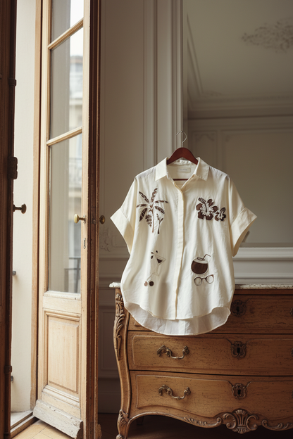 CAMISA PALM SPRINGS BUTTER