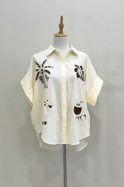 CAMISA PALM SPRINGS BUTTER