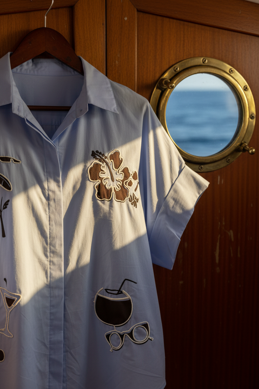 CAMISA PALM SPRINGS BABY BLUE