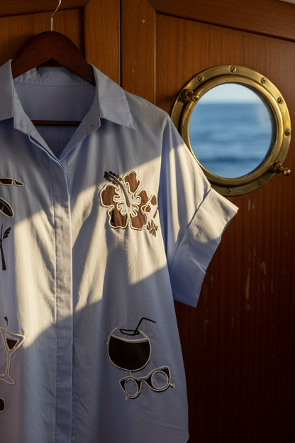 CAMISA PALM SPRINGS BABY BLUE