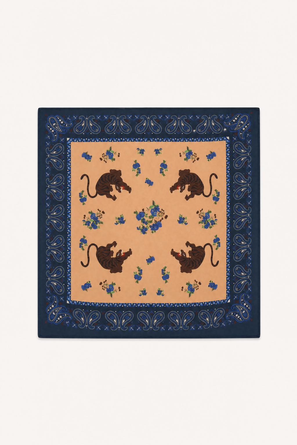 FOULARD SAUVAGE CARAMEL
