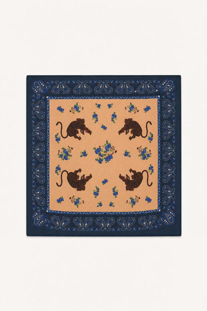 FOULARD SAUVAGE CARAMEL