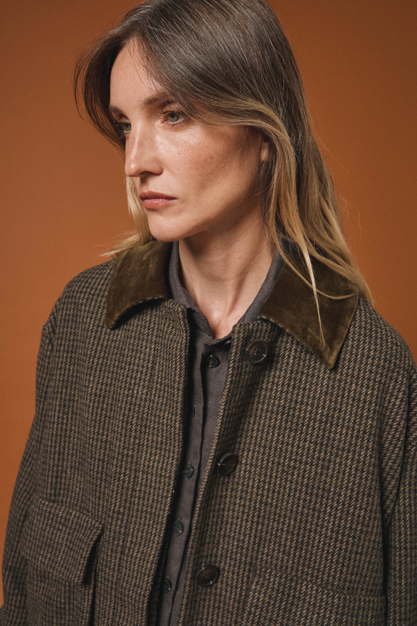 CHAQUETA ELIZABETH KAKI