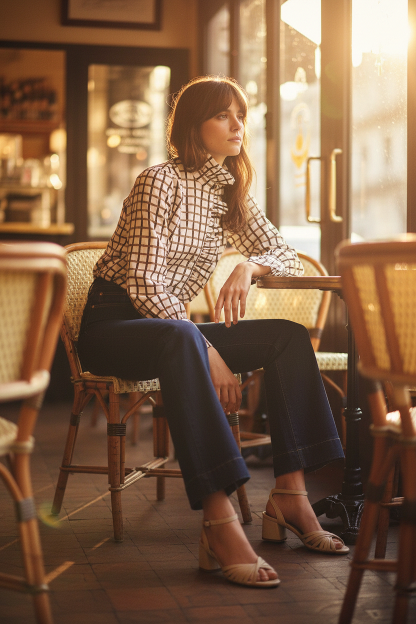 CAMISA BETTY MARRÓN