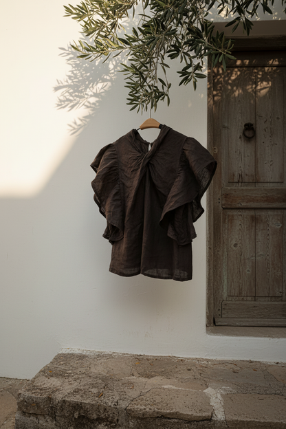 TOP ARANTXA DARK BROWN