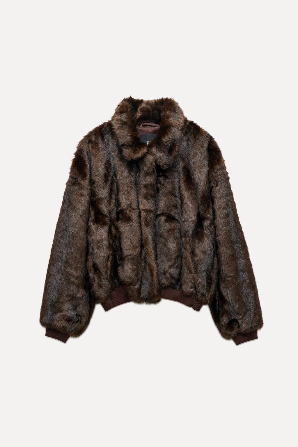 BOMBER FARRAH DARK  BROWN