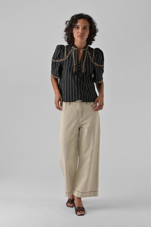 TOP BRODERIE CORA NOIR