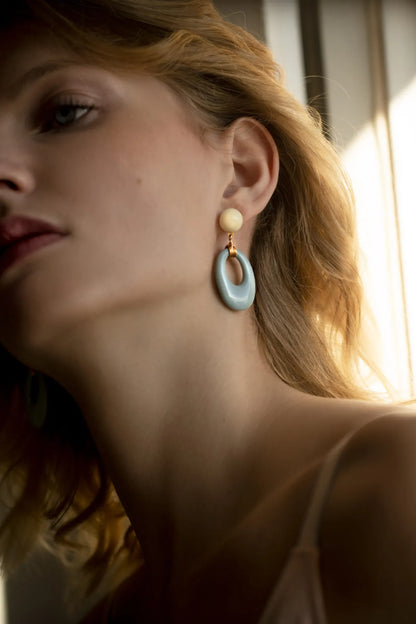 PENDIENTES OVALADOS OLA - Sister Birkin 