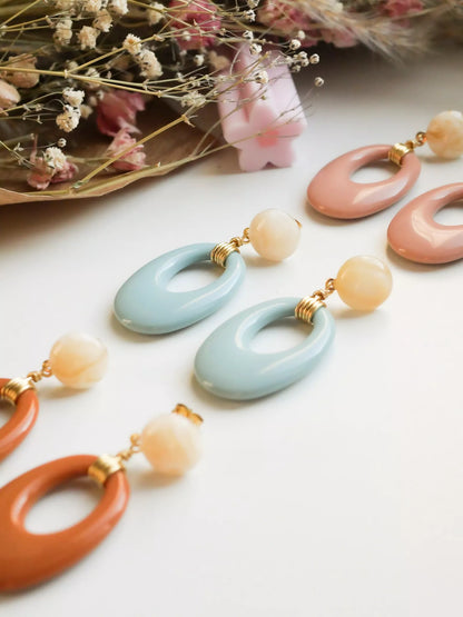 PENDIENTES OVALADOS OLA - Sister Birkin 