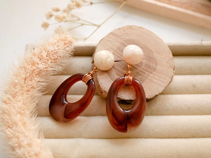 PENDIENTES OVALADOS OLA - Sister Birkin 