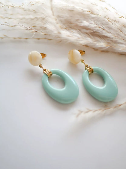 PENDIENTES OVALADOS OLA - Sister Birkin 
