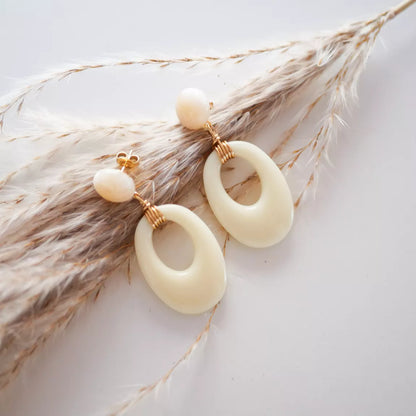 PENDIENTES OVALADOS OLA - Sister Birkin 