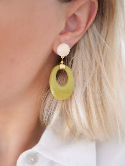 PENDIENTES OVALADOS OLA - Sister Birkin 